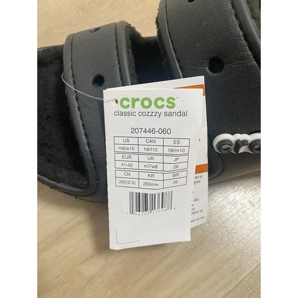 NWT‎ Crocs Unisex Sandals Classic Cozzzy Sandals US Men's 8 Women's 10 - Picture 8 of 8